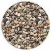 Matte - Lichte - Stenen Wandcirkel kunststof plaat 5mm dik klein 188 -3d