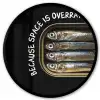 Sardines - Tekst - Vis - Blik Fotolijst rond zonder passe partout klein -3d