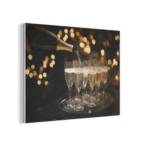 Lichtjes - Champagne - Dienblad - Glazen PET vilt klein -3d