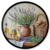 Lavendel - Brood - Stilleven Fotolijst rond zonder passe partout klein -3d