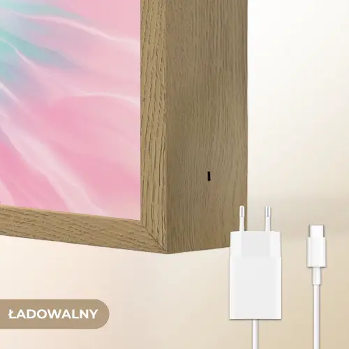 Pasteltinten - Tie dye - Roze Light Box met batterij (Wandlamp kind) middel -USP_websiteoplaadbaarNL