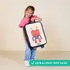 Rode robot met vierkant hoofd Kinderkoffer - Zwart klein -sfeer2_UK