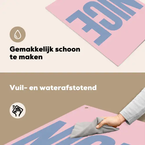 Nice - Paars - Roze Inductie beschemer met haakjes klein -ky-schoon-nl