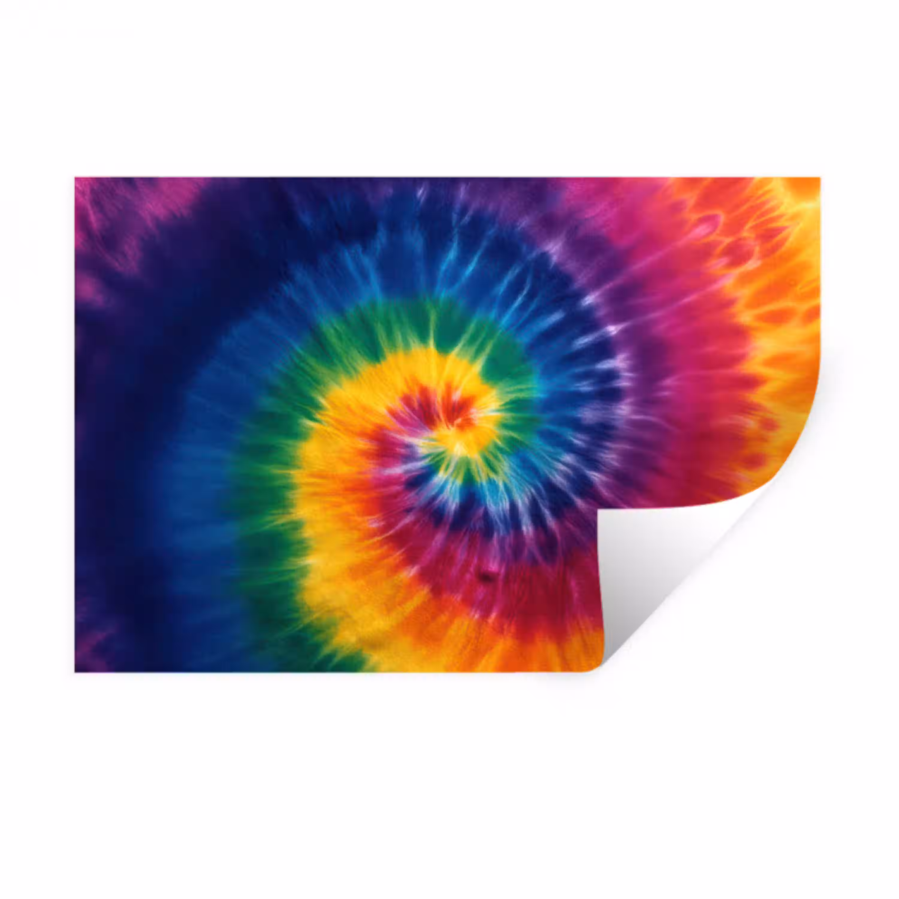 Regenboogkleuren - Spiraal - Kleurrijk Muursticker klein -3d