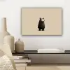 Beer - Donkerbruin - Minimalistisch canvas 2cm klein -sfeer6