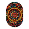 Mandala - Cirkels - Patronen Wandcirkel Ovaal Glas middel -3d