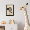 Zwart - Bladeren - Strepen - Minimalistisch fotolijst zwart zonder passe partout klein -usfeer4_kinderkamer