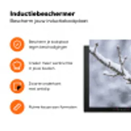 Vogel - Tak - Sneeuw - Winter Inductie beschermer vinyl 3mm klein -zzzzzzz-td-ups