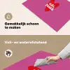 Girl power - Hart - Roze - Rood Inductie beschemer met haakjes klein -ky-schoon-nl