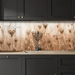 Schermbloem - Droogbloem - Winter - Beige - Minimalistisch keuken achterwand 2 middel -sfeer1