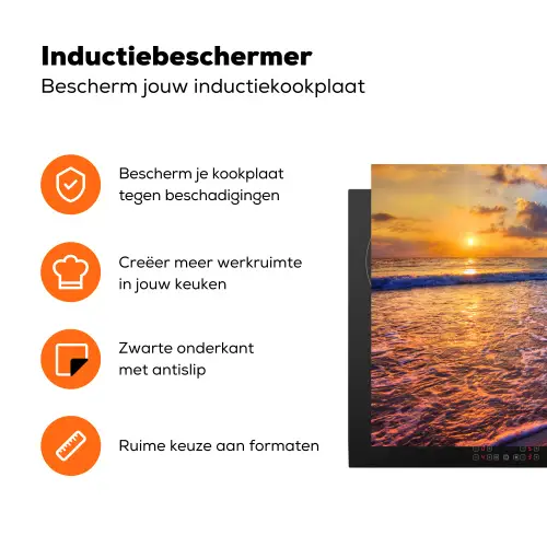 Avondlicht over de Vloedlijn Inductie beschermer vinyl 3mm klein -zzzzzzz-td-ups