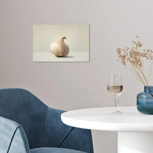 Knoflook - Natuurlijk - Beige poster papier klein -sfeer3