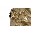 Druppels - Organisch - Goud laptophoes neopreen klein 279 -detail