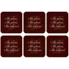 She plans she glows she achieves - Rood - Cursief onderzetter kurk middel -zkaufland3dotto
