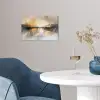 Abstract - Modern - Beige - Aesthetic - Goud poster papier klein -sfeer3