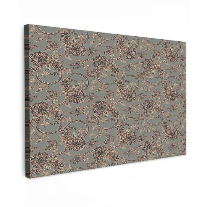 Donker - Bloemen - Sierlijk Tuinposter op houten frame 2 cm dik klein 845 -3d