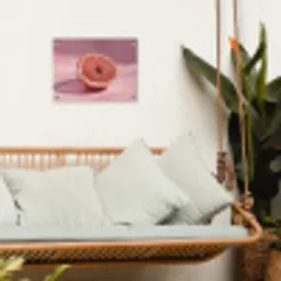 Grapefruit - Roze - Disco - Shiny tuinposter los doek klein -sfeer7