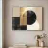 Abstract - Modern - Zwart - Goud Textielframe zwart klein -sfeer2