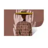 Abstract - Figuur - Illustratie - Hoed Muursticker klein -3d