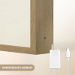 Harten - Rood - Roze - Zwevend Light Box met batterij (Wandlamp kind) middel -USP_websiteoplaadbaarDE