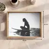 Silhouet - Vrouw - Surfplank - Water Dienblad Rechthoek middel -USP_Formaat