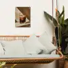 Glas - Ijskoffie - Schaduw - Bruin tuinposter los doek klein -sfeer7