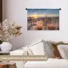 Strand - Zee - Duin - Zonsondergang - Landschap Wandkleed katoen klein -sfeer1