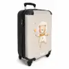 Beige ruimtebeer zweeft tussen sterren NBS - Handbagage koffer - Kinderen Unisex middel -productfoto_3d