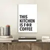 Quotes  - Koffie - Bonen - Modern aluminium wit klein -sfeer1