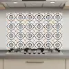 Bladvorm - Patroon - Kleurrijk keuken achterwand spatscherm klein 900 -3d_website