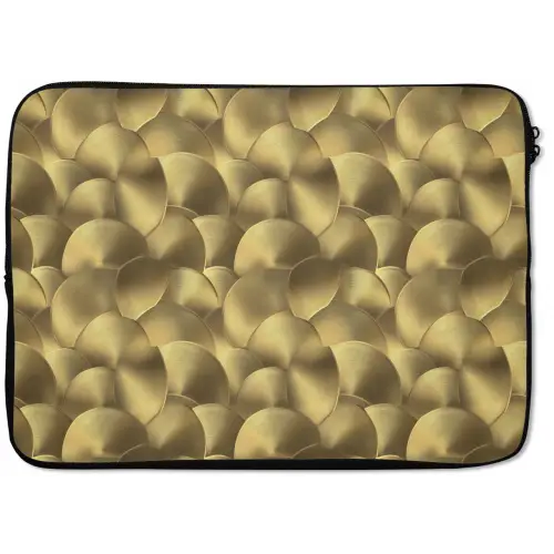Modern - Cirkel - Goud laptophoes neopreen klein 279 -zkaufland3dotto