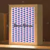 Schubben - Patroon - Blauw - Roze Light Box met kabel (Kinderlampje) klein -zzz_3d_website