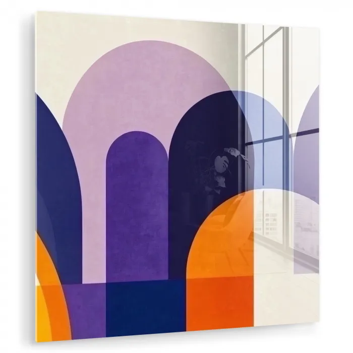 Vormen - Abstract - Grafisch - Oranje plexiglas 5mm klein -zzzproduct_nieuw
