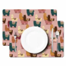 Alpaca's - Patroon - Kleurrijk Placemat vinyl groot 368 -zzsfeer2_Kitchenyeah-website