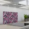 Kiezels - Paars - Roze keuken achterwand spatscherm klein 900 -3d_schuin