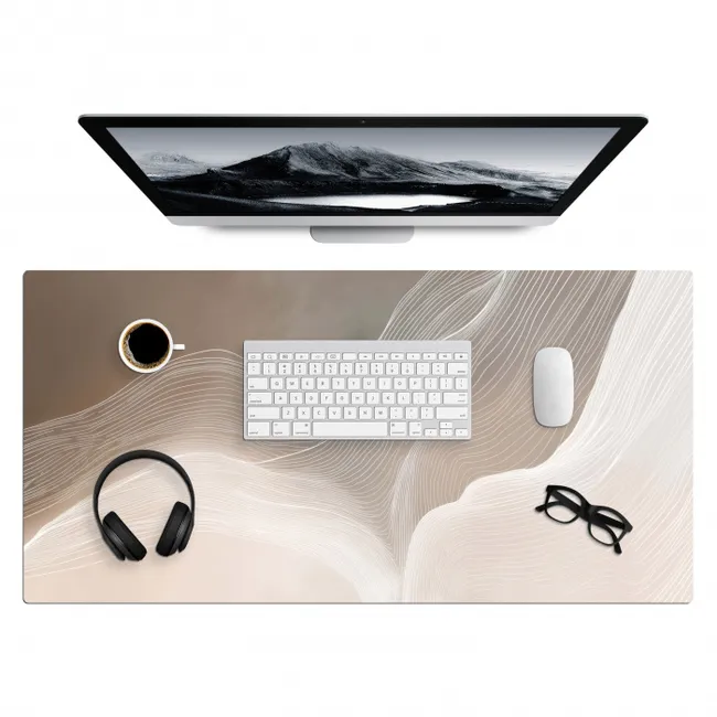 Desk Mat - Wavy lines - Air currents - Harmonious