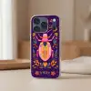 Kever - Felgekleurd - Bloemen - Bladeren Telefoonhoesje iPhone 17 Pro klein -sfeer2