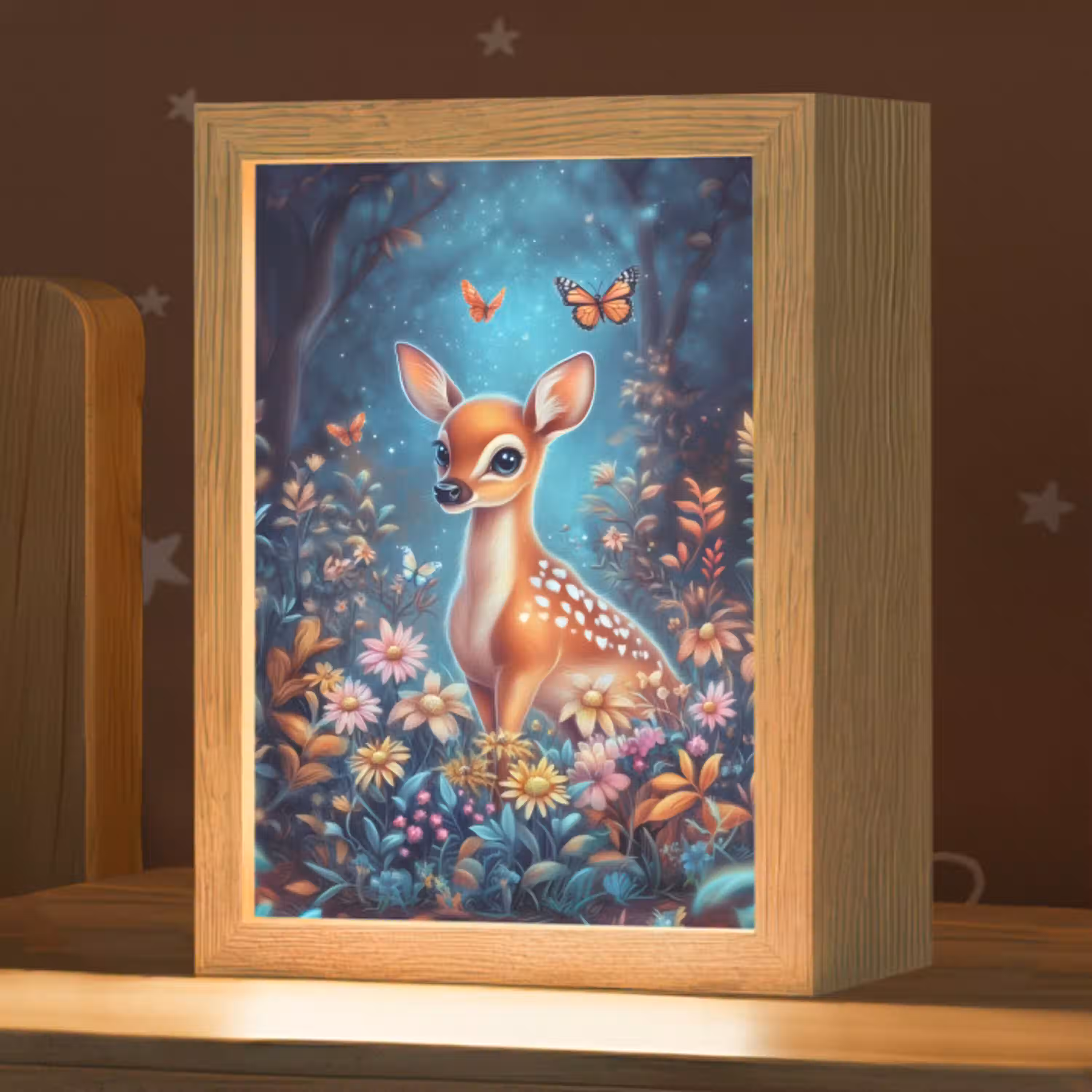 Hert - Magisch - Sprookjesbos Light Box met kabel klein -zzz_3d_website