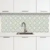 Klassiek - Pastel - Bloemaccent keuken achterwand 2 middel 871 -3d