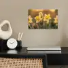 Bloemen - Geel - Wazig poster papier klein -sfeer1