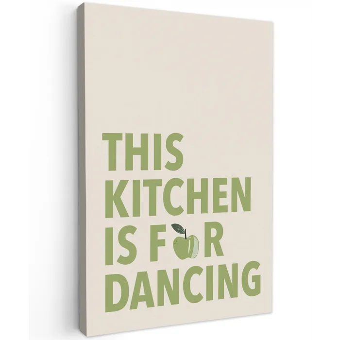 Quote - Appel - Illustratie canvas 2cm klein -z3d