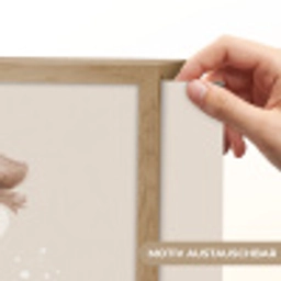 Hond - Gevlekt - Bruin Light Box met batterij (Wandlamp kind) middel -USP_websiteprintDE
