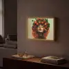 Vrouw - Aardbeien - Kroon Light Box met batterij (Wandlamp) middel -sfeer1