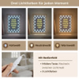 Patroon - Geblok - Blauw - Slow down you're doing fine Light Box met kabel (Tafellamp) klein -USP_lichtkleurDE