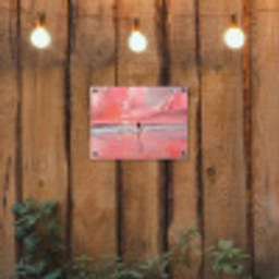 Roze - Surfen - Zee tuinposter los doek klein -sfeer1