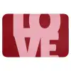 Love - Rood - Blokletters Badmat klein -3d