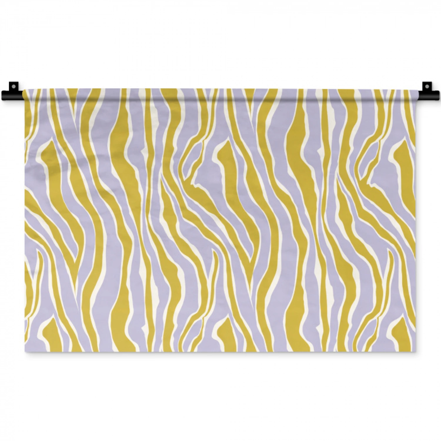 Zebra - Modern - Meerkleurig Wandkleed katoen klein 269 -zz3d
