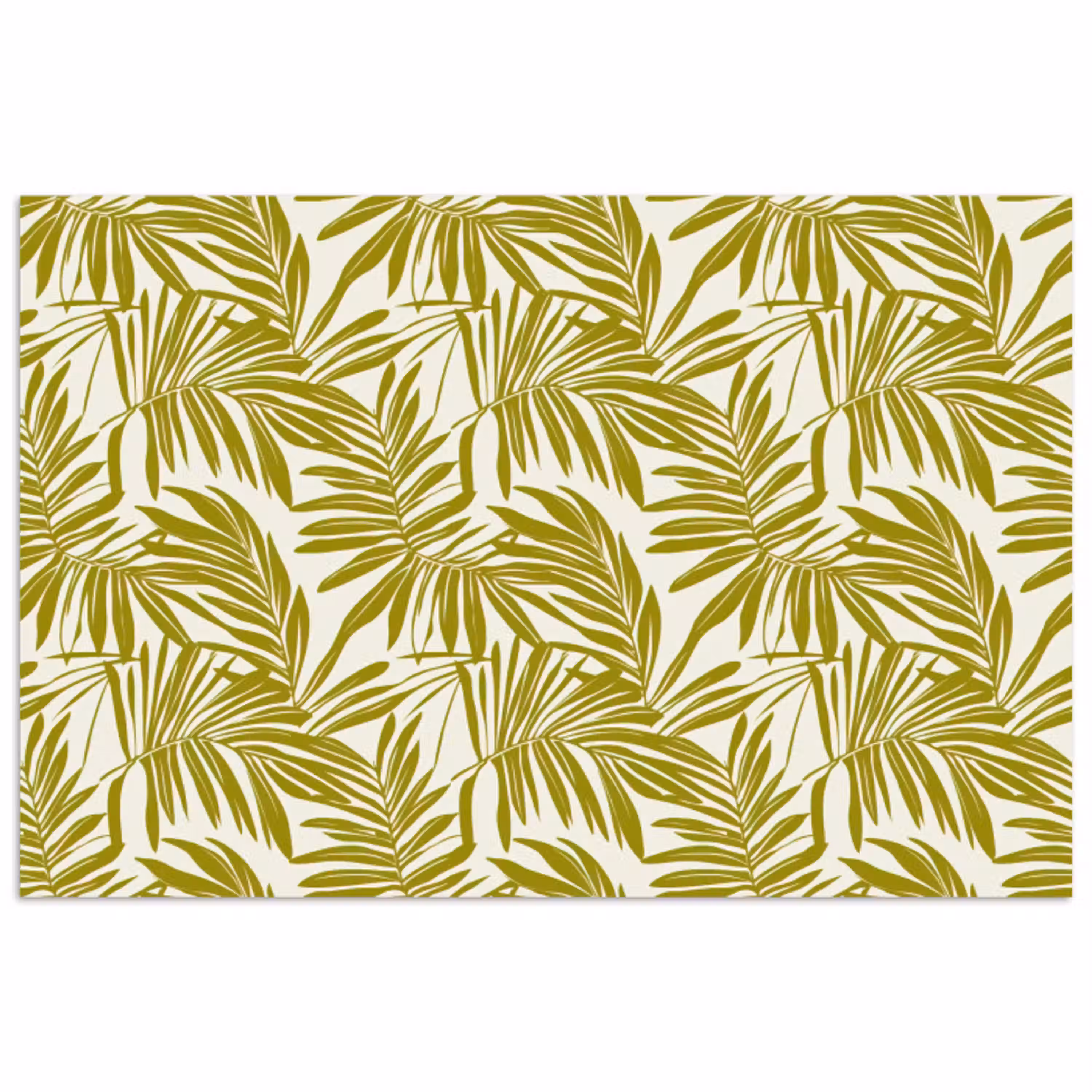 Palmblad - Patroon - Groen poster papier klein 62 -3d