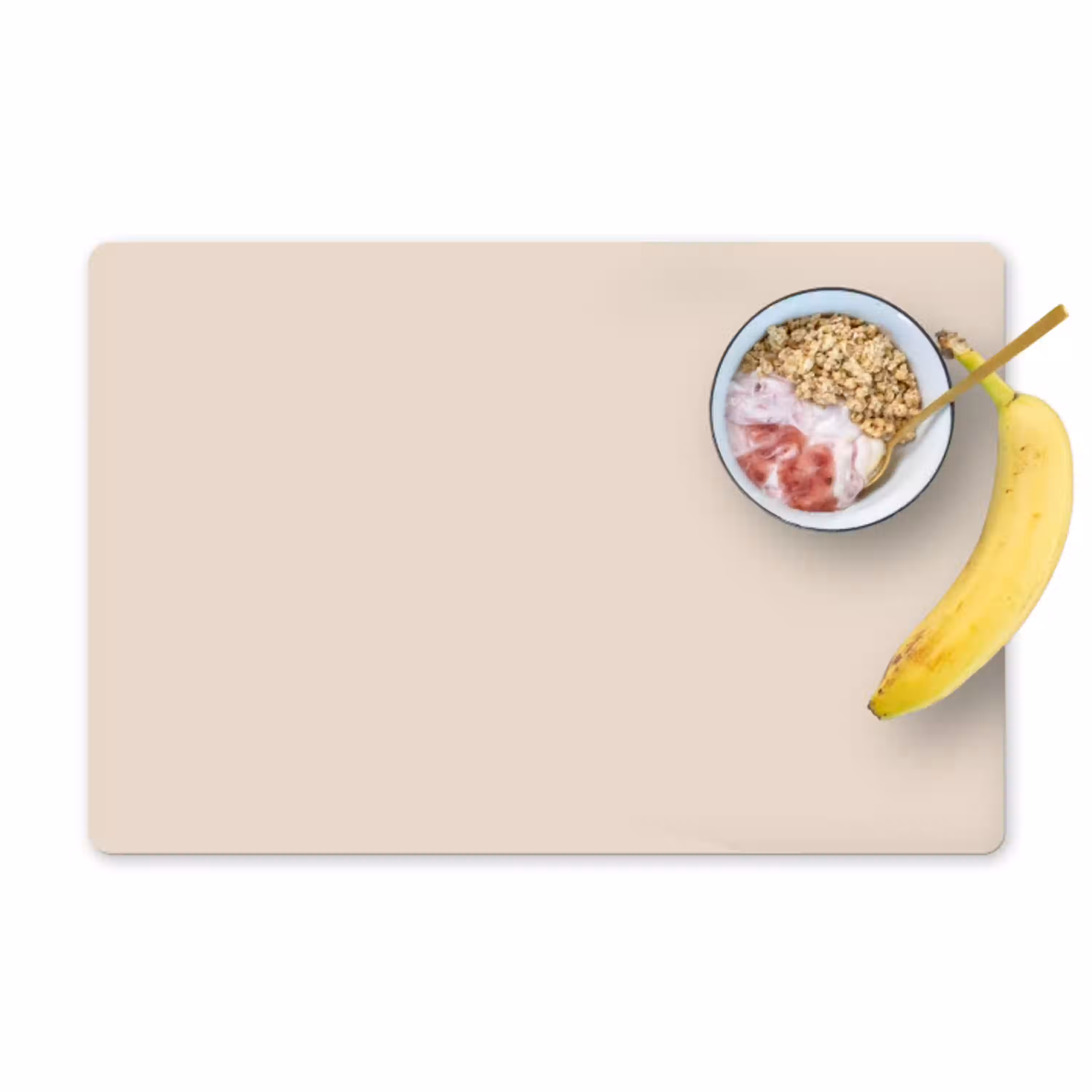 Beige - Effen kleur Placemat vinyl groot 368 -zzzproduct_Kitchenyeah-website