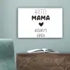 Spreuken - Hotel mama always open - Quotes - Mama canvas 2cm klein -sfeer4